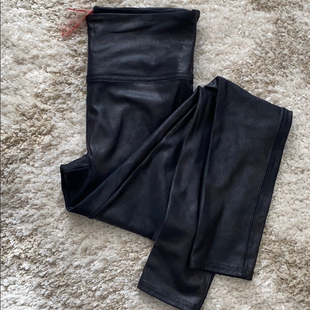 Spanx faux leather leggings